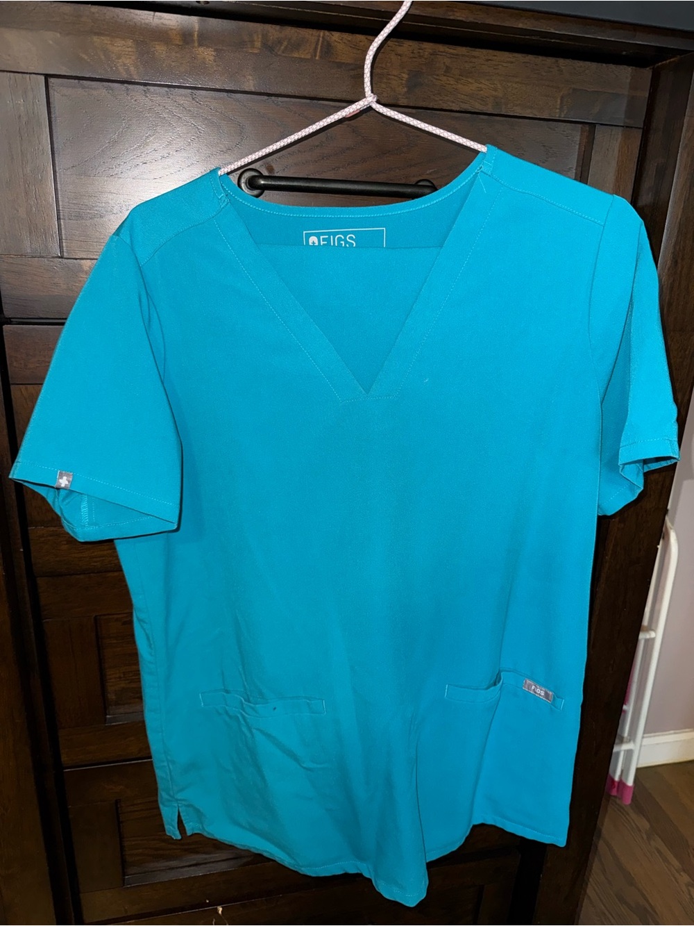 Figs blueish Teal scrub set